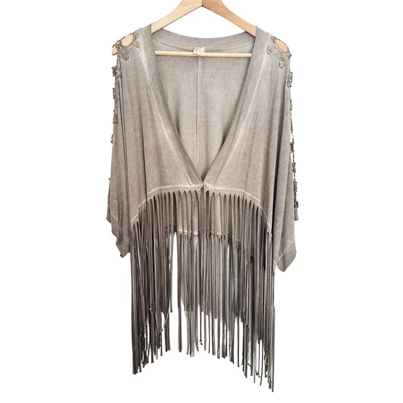 Buckle BKE Cardigan by Gimmick w/ tassels vintage wash - Picture 1 of 4